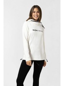 Super.natural Bluza "Alpine" w kolorze białym rozmiar: L. Białe bluzy super.natural, l, bez wzorów, z wełny, z kapturem. Za 304,99 zł.