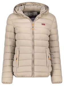Geographical Norway Kurtka pikowana "Atikolor" w kolorze beżowym rozmiar: onesize. Brązowe kurtki Geographical Norway, bez wzorów, bez kaptura. Za 153,71 zł.