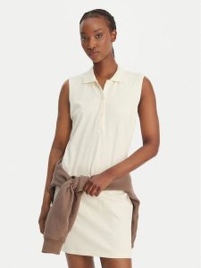 Kappa Sukienka codzienna Ivanka 332D7MW Écru Regular Fit. Kombinezony Kappa, na co dzień, s, bez wzorów, z bawełny, bez kołnierzyka, bez ramiączek, proste. Za 149,99 zł.