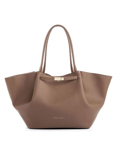Vince Camuto Shopper bag w kolorze jasnobrązowym - 52 x 27 x 13 cm rozmiar: onesize. Brązowe shopper bag Vince Camuto, bez wzorów, z materiału, na ramię, bez dodatków. Za 132,98 zł.