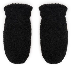 Rękawiczki Damskie Pieces. Czarne rękawiczki Pieces, bez wzorów, z dzianiny. Za 79,99 zł.