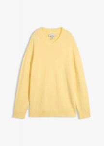 Sweter z mieszanki wiskozy. Brązowe swetry klasyczne bonprix, z wiskozy, bez kołnierzyka. Za 129,99 zł.
