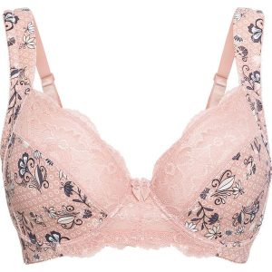 Biustonosz bonprix ecru z nadrukiem. Biustonosze marki bonprix. Za 54,99 zł.