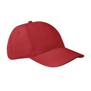 Czapka Z Daszkiem Apollo 6 Panel. Czerwone czapki SOL'S, bez wzorów. Za 23,99 zł.
