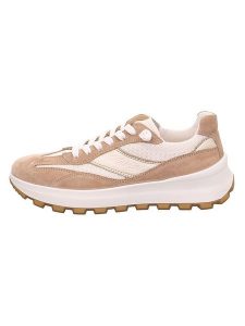 Legero Skórzane sneakersy "T4 RUN" w kolorze beżowym rozmiar: 38,5. Brązowe trampki Legero, bez wzorów, z materiału, bez zapięcia. Za 254,47 zł.