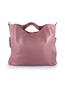Mila Blu Skórzana torebka w kolorze szaroróżowym - 39 x 31 x 5 cm rozmiar: onesize. Różowe torebki klasyczne Mila Blu, bez wzorów, z materiału, przez ramię, bez dodatków. Za 382,13 zł.