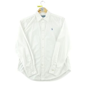 Second life - Koszula damska Polo Ralph Lauren klasyczna biała - Stan dobry. Białe koszule Ralph Lauren, s, bez wzorów, z tkaniny, bez kołnierzyka, bez ramiączek. Za 149,06 zł.