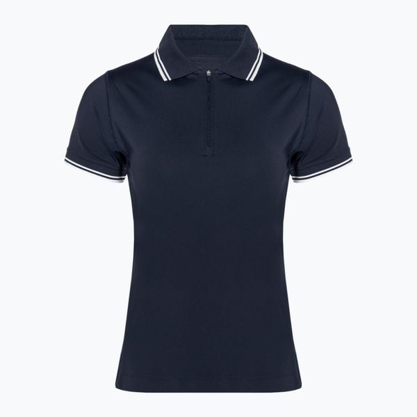 Koszulka damska Wilson Team Polo. Niebieskie bluzki Wilson, bez wzorów, sportowe, bez kołnierzyka, bez ramiączek. Za 229,99 zł.