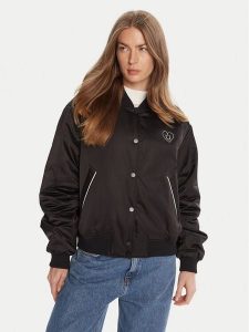 HUGO Kurtka bomber Felinah 50541214 Czarny Regular Fit. Czarne kurtki Hugo, xl, bez wzorów, z syntetyku, bez kaptura. Za 569,99 zł.