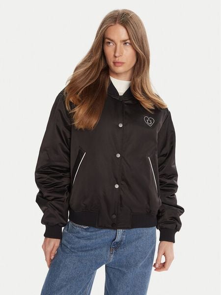 HUGO Kurtka bomber Felinah 50541214 Czarny Regular Fit. Czarne kurtki Hugo, xl, bez wzorów, z syntetyku, bez kaptura. Za 569,99 zł.