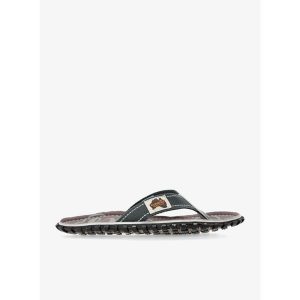 Japonki Gumbies Islander Canvas Flip-Flops. Szare klapki Gumbies, bez wzorów, bez obcasa. Za 109,99 zł.