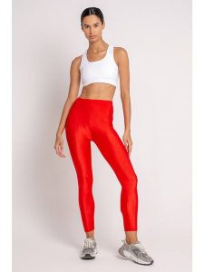 Onamaste Legginsy sportowe w kolorze czerwonym rozmiar: S/M. Czerwone legginsy Onamaste, m, bez wzorów, outdoorowe. Za 87,45 zł.
