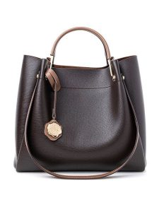 Vince Camuto Torebka "Sicilia" w kolorze ciemnobrązowym - 32 x 28 x 14 cm rozmiar: onesize. Brązowe torebki klasyczne Vince Camuto, bez wzorów, z materiału, na ramię, bez dodatków. Za 165,99 zł.