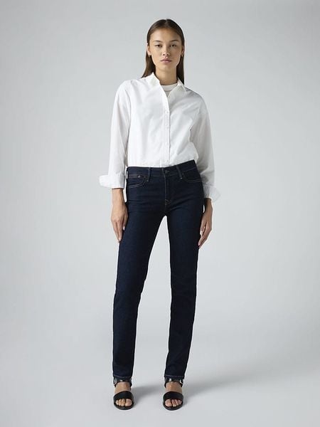 Levi's Dżinsy "712" - Slim fit - w kolorze granatowym rozmiar: W29/L32. Niebieskie jeansy Levi's®, z aplikacjami. Za 239,40 zł.