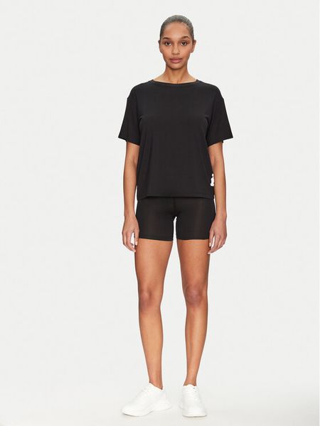 HUGO Piżama Unite 50531626 Czarny Relaxed Fit. Czarne piżamy Hugo, bez wzorów, z wiskozy, bez ramiączek. Za 259,99 zł.