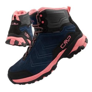 Buty za kostkę trekkingowe damskie CMP Melnick wodoodporne. Czerwone buty trekkingowe CMP, ze skóry, za kostkę, bez zapięcia. Za 299,00 zł.