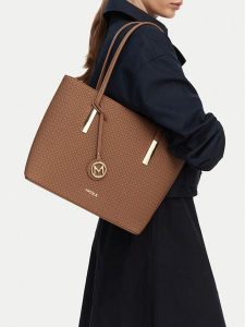 MEXX Torebka CEO-MEXX-X-002-10 Beżowy ciemny. Brązowe torebki klasyczne Mexx, bez wzorów, ze skóry, bez dodatków. Za 139,99 zł.