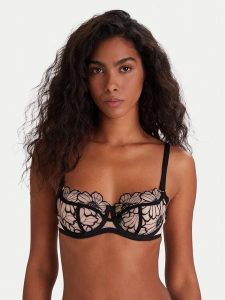 Chantelle Biustonosz balkonetka Lush C22OM5 Beżowy. Brązowe biustonosze Chantelle, bez wzorów, z syntetyku. Za 199,99 zł.