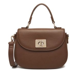 Torebka Nine West. Brązowe torebki klasyczne Nine West, bez wzorów, bez dodatków. Za 229,99 zł.