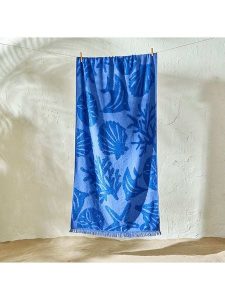 BELLA MAISON Chusta plażowa "Wendy" w kolorze niebieskim - 150 x 75 cm rozmiar: onesize. Niebieskie apaszki i chusty BELLA MAISON, bez wzorów, z bawełny. Za 60,95 zł.