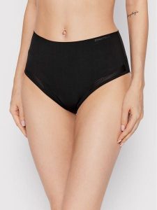 Chantelle Figi klasyczne z wysokim stanem Pure Light C10M80 Czarny. Czarne figi Chantelle, bez wzorów, z syntetyku. Za 159,99 zł.