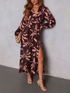 LA Angels Sukienka w kolorze brązowym rozmiar: XL. Brązowe sukienki LA Angels, xl, bez wzorów, bez kołnierzyka, bez ramiączek, maxi. Za 208,99 zł.