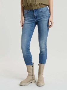 G-Star Dżinsy - Skinny fit - w kolorze niebieskim rozmiar: W29/L32. Niebieskie jeansy G-Star, z aplikacjami. Za 206,42 zł.