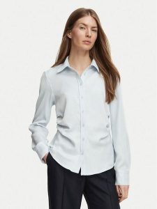 Calvin Klein Koszula LV044H110G Niebieski jasny Regular Fit. Niebieskie koszule Calvin Klein, m, bez wzorów, bez kołnierzyka, bez ramiączek. Za 449,99 zł.