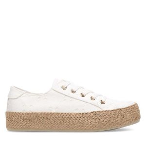 Trampki Jenny Fairy. Białe trampki Jenny Fairy, bez wzorów, bez zapięcia. Za 99,99 zł.