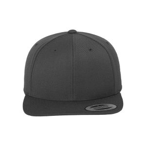 Klasyczna Czapka Snapback Dla Dorosłych Unisex. Szare czapki FLEXFIT, bez wzorów, klasyczne. Za 62,99 zł.