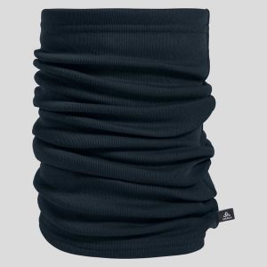 Komin ODLO Active Warm Tube. Niebieskie szaliki ODLO, bez wzorów, z materiału. Za 89,99 zł.