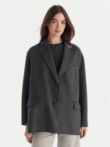 ViCOLO Płaszcz wełniany TF0005 Szary Regular Fit. Szare płaszcze ViCOLO, xs, bez wzorów, z syntetyku, bez kaptura. Za 909,99 zł.