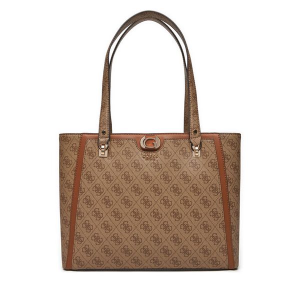 Torebka Guess. Brązowe torebki klasyczne Guess, z aplikacjami, bez dodatków. Za 349,99 zł.