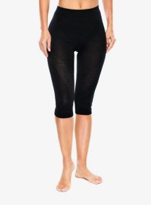 Legginsy termoaktywne damskie Ortovox 120 Comp Light Short Pants. Czarne legginsy ORTOVOX, bez wzorów, z materiału. Za 335,49 zł.