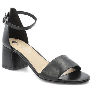 Czarne Sandały Armodo Eleganckie Obuwie Damskie Na Obcasie. Czarne sandały Armodo, bez wzorów, ze skóry, bez obcasa, na obcasie, bez zapięcia. Za 339,00 zł.