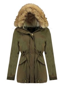 Geographical Norway Parka "Ampuria" w kolorze khaki rozmiar: M. Brązowe płaszcze Geographical Norway, m, bez wzorów, bez kaptura. Za 267,92 zł.