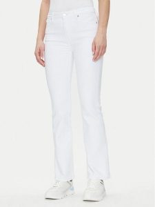 Tommy Hilfiger Jeansy Bootcut Rw White WW0WW44362 Biały Regular Fit. Białe jeansy TOMMY HILFIGER, bez wzorów, z bawełny. Za 309,99 zł.