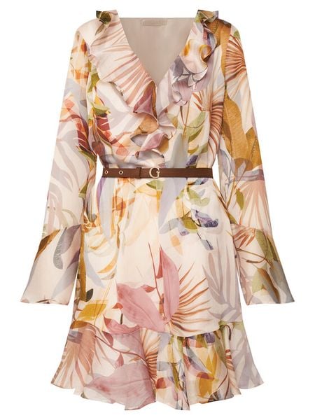 Guess Sukienka codzienna W6YK35 W2959 Różowy Regular Fit. Czerwone sukienki Guess, na co dzień, m, z aplikacjami, z syntetyku, bez kołnierzyka, bez ramiączek, proste. Za 654,99 zł.