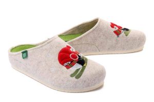 DR. BRINKMANN 320150-81 offwhite, kapcie damskie. Kapcie Dr. Brinkmann, bez wzorów. Za 249,90 zł.