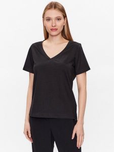 Calvin Klein T-Shirt K20K205338 Czarny Regular Fit. Czarne t-shirty Calvin Klein, xs, bez wzorów, z bawełny, bez kołnierzyka, bez ramiączek. Za 149,99 zł.