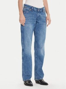 Wrangler Jeansy Cowboy 112371112 Niebieski Straight Fit. Niebieskie jeansy Wrangler, bez wzorów, z bawełny. Za 359,99 zł.