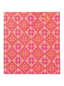 KARI TRAA Wełniany szal-koło w kolorze różowo-brzoskwiniowym rozmiar: onesize. Pomarańczowe szaliki Kari Traa, bez wzorów, z materiału. Za 105,14 zł.