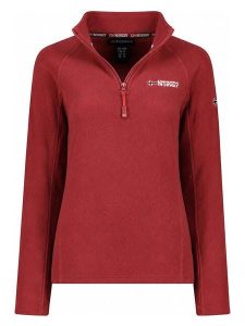 Geographical Norway Bluza polarowa w kolorze czerwonym rozmiar: XL. Czerwone bluzy Geographical Norway, xl, bez wzorów, z polaru, bez kaptura. Za 54,45 zł.