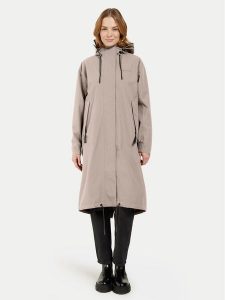 Didriksons Parka Astrid 505628 Beżowy Relaxed Fit. Brązowe płaszcze Didriksons, bez wzorów, z syntetyku, bez kaptura. Za 839,00 zł.
