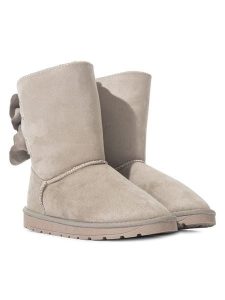 ISLAND BOOT Botki zimowe "Bowie" w kolorze beżowym rozmiar: 41. Brązowe botki Island Boot, na zimę, bez wzorów, bez obcasa, bez zapięcia. Za 171,28 zł.
