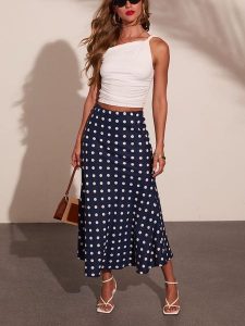 Milan Kiss Spódnica w kolorze granatowym rozmiar: XL. Niebieskie spódnice Milan Kiss, xl, bez wzorów, maxi. Za 224,95 zł.