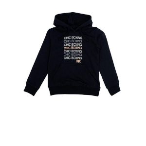 Bluza z kaptur na co dzień na siłownię. Czarne bluzy LEONE 1947 APPAREL, bez wzorów, z bawełny, bez kaptura. W wyprzedaży za 101,80 zł.