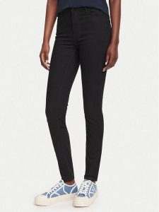 Guess Jeansy W6YA46 D1540 Czarny Skinny Fit. Czarne jeansy Guess, z aplikacjami, z jeansu. Za 434,99 zł.