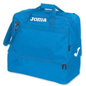 Torba sportowa treningowa Joma Training III na ramię z kieszenią na buty 45 L. Niebieskie torby podróżne i sportowe JOMA, bez wzorów, na ramię. Za 88,99 zł.