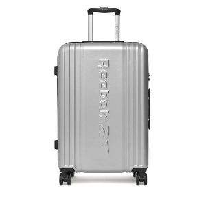 Walizka średnia Reebok. Szare walizki Reebok, bez wzorów, średnie. Za 319,99 zł.